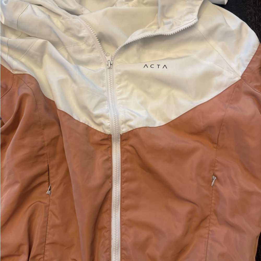 Acta White Windbreaker Jacket - image 2